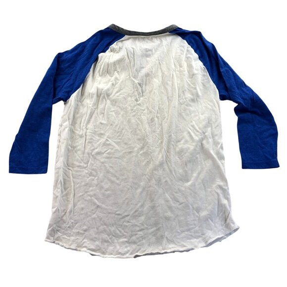 American Eagle Outfitters Men Raglan Henley Shirt Medium 3/4 Sleeve Casual - Picture 2 of 11